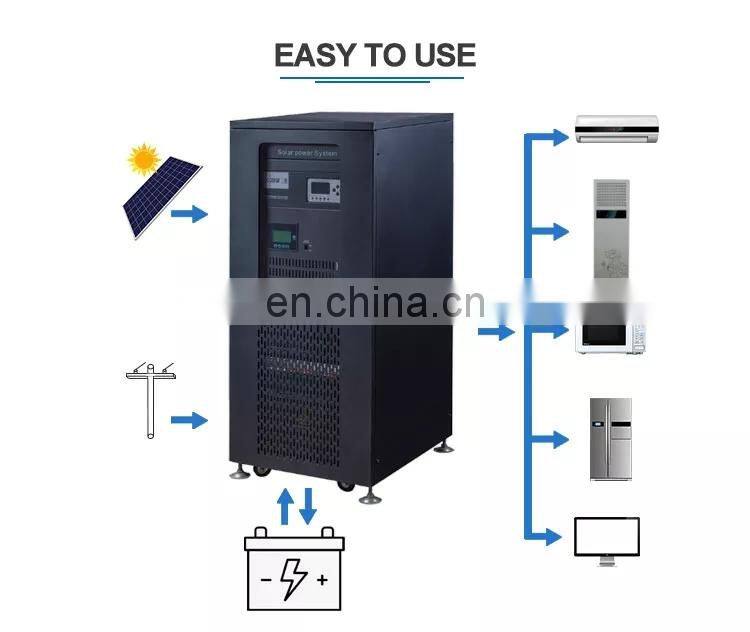 high efficiency hybrid system 20kw 30kw 10kw complete on grid tied solar panel power energy system off grid 50 kw