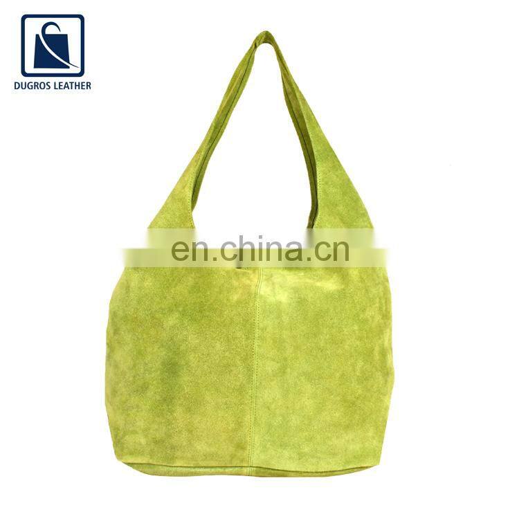 Magnet Closure Type Fashion Style Luxury Anthracite Fitting Stylish Look Genuine Leather Handbag for Women