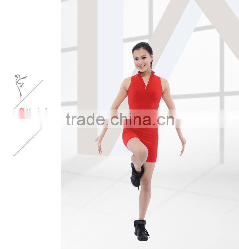 Women Turtle Neck Zipper Gym Suit, Dance Suit, Yoga Suit (6410)
