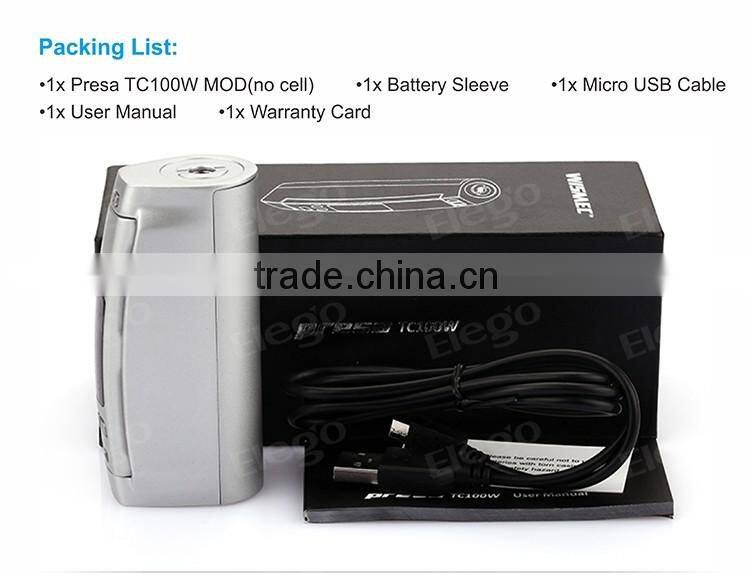 New Hot Wismec Presa TC 100W with TC system large in stock
