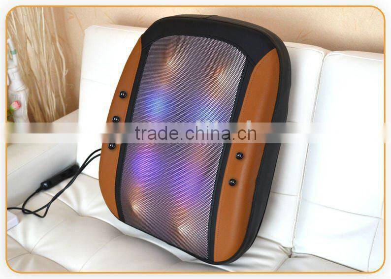 Kneading rolling back massager with infrared