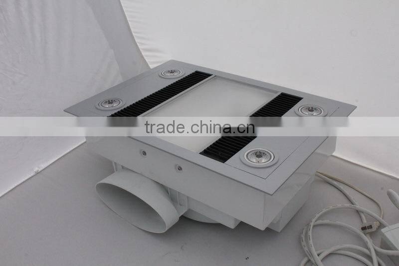 Bathroom heater with halogen lamp glass panel ,LED downlight