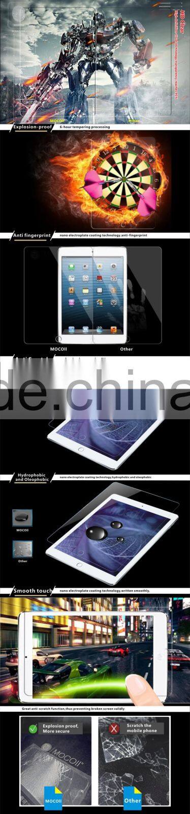 2016 IFA Fair 9H Anti-Scratch High-Clear tempered glass screen protector for iPad air tempered glass
