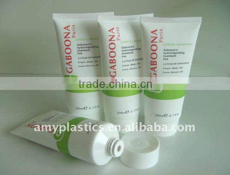 Cosmetic Plastic Tube, 200ml with Offset Printing Decoration