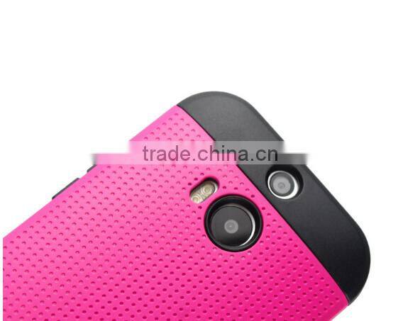 2015 China Factory Newest Tough Slim Armor Case Shockproof for HTC M8 case Cover back case