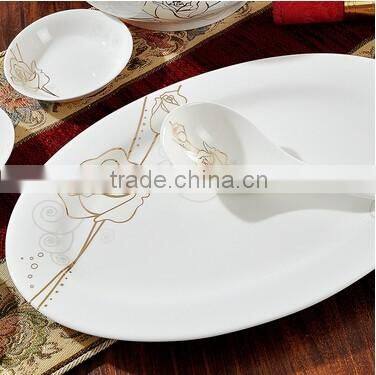 56 pcs flower dinner plate
