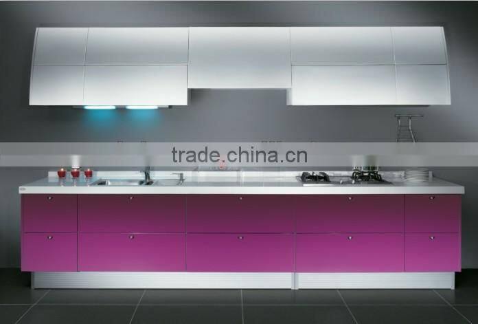 Custom Kitchen Cabinet with Laminate Doors 12L053