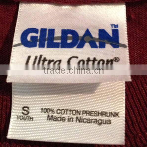 custom satin woven labels