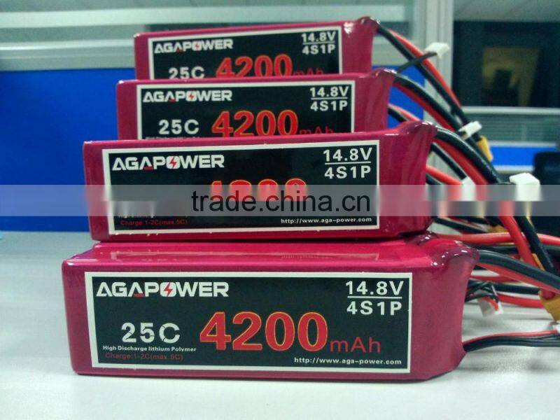 Grade A Li-poly cell AGA Power for RC Airplane horizon, rc car traxxas, 3300mAh 22.2v