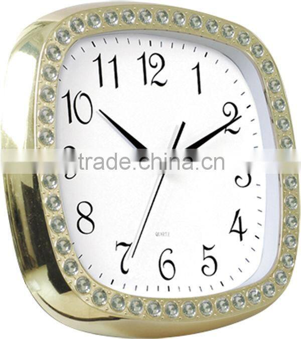 16 Inch Square Pearl Quartz Wall Clock