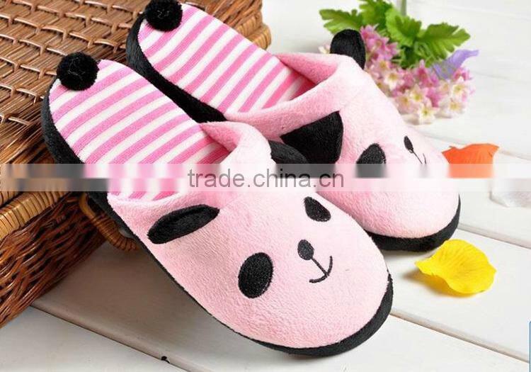 New lovely cute winter warm soft high quality oem hangzhou useful home indoor animal slippers