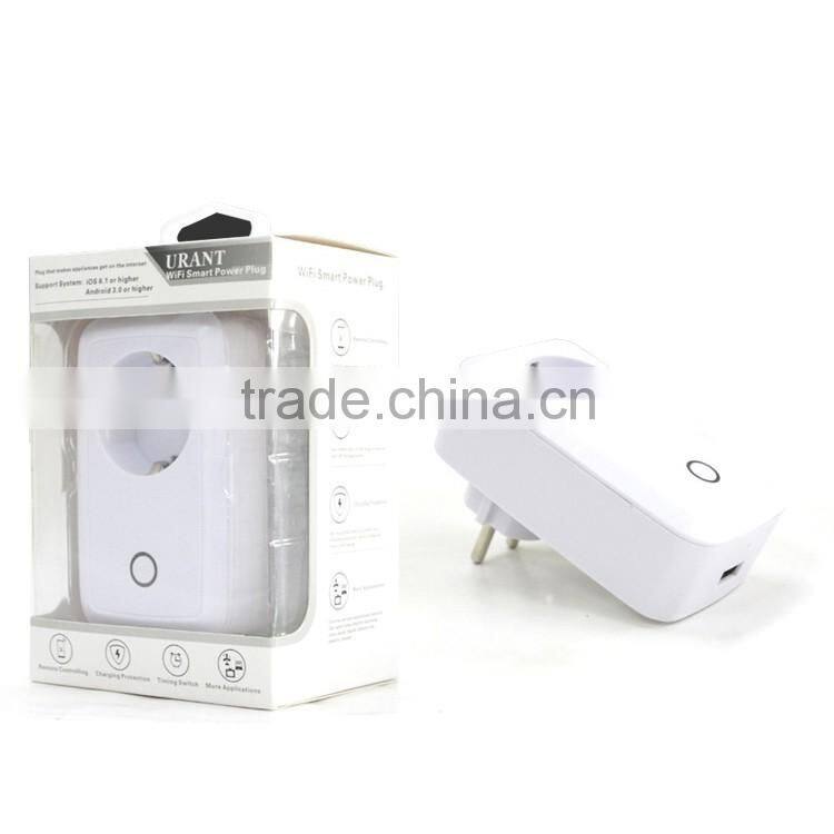 EU standard wifi plug socket compatible for Iphone/Android apps