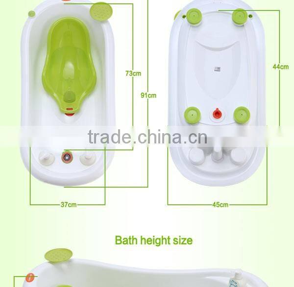 temperature sensing baby bathtub