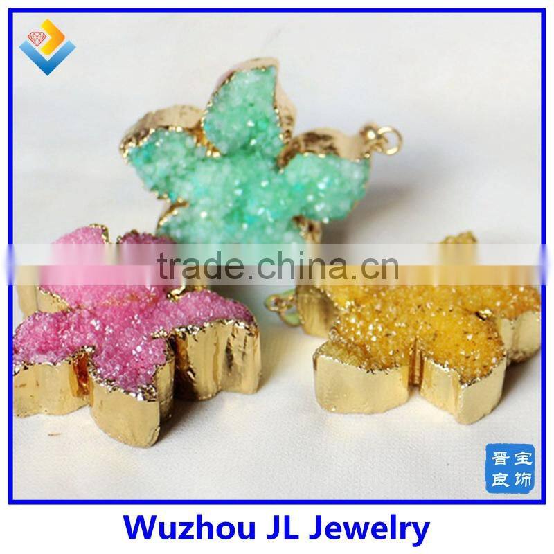 wholesale natural crystal pyramid lalique crystal single big stone pendant