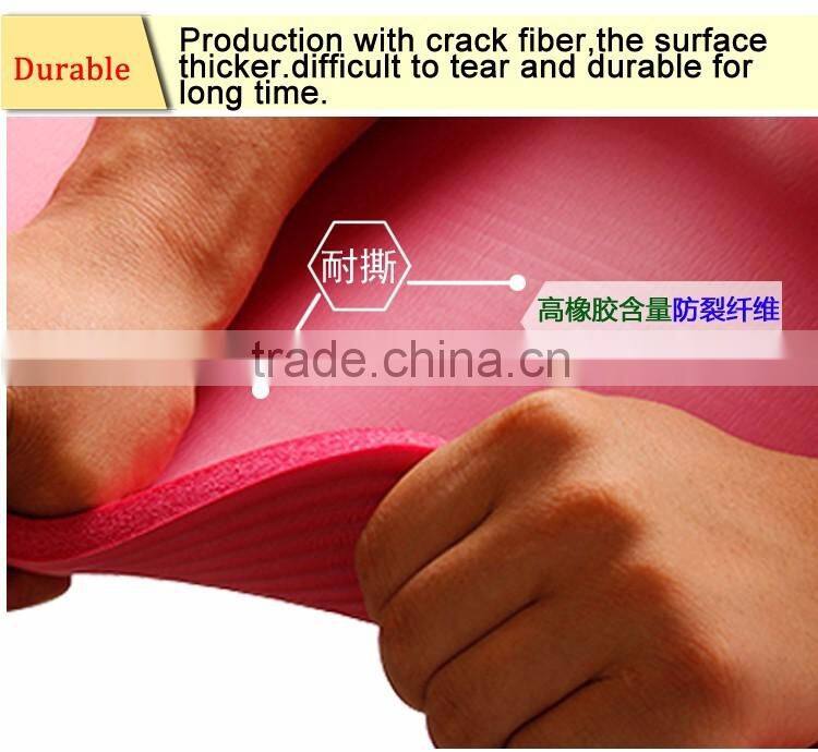 FACTORY OEM 10MM anti-slip eco friendly exercise mats NBR soft washable yoga mat