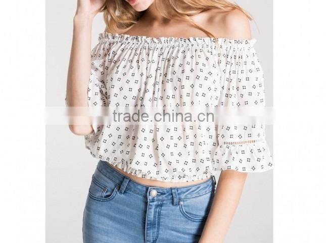 horizontal collar printed star fabrics half sleeve fashion sexy/latest casual shirt