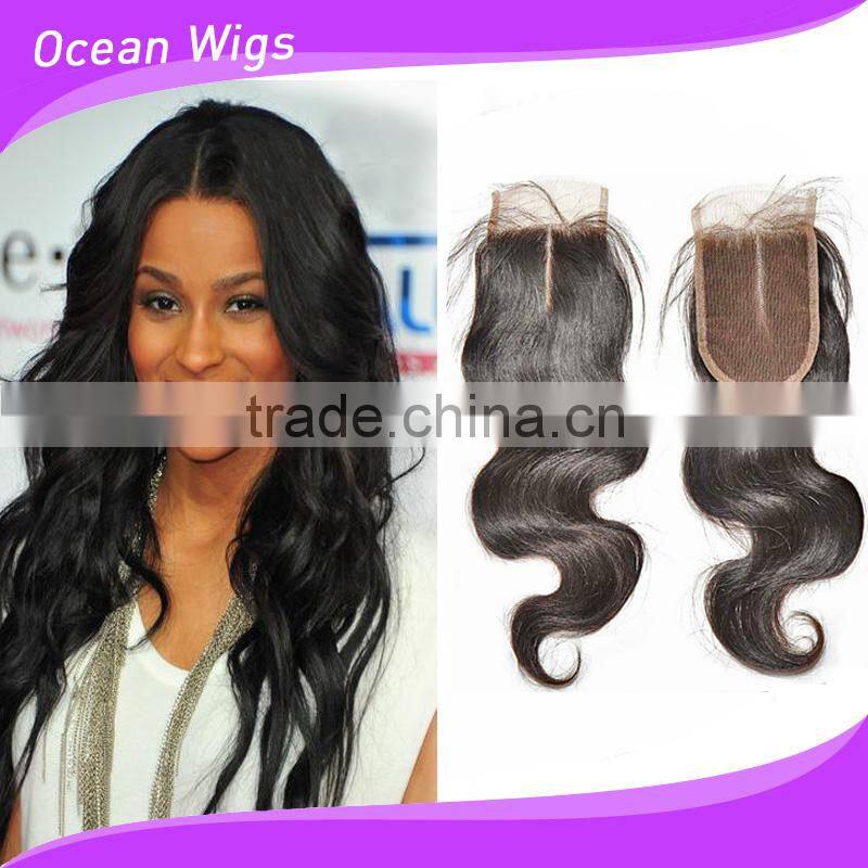 virgin brazilian two tone lace closure piece