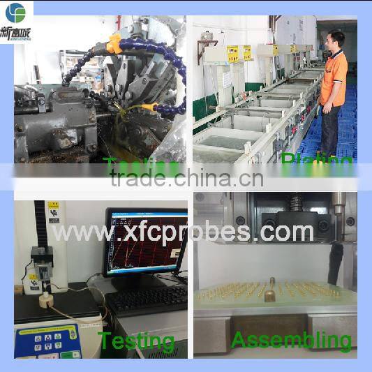 spring pogo pin connector gold plated music wire phosphor bronze