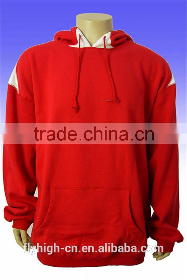 high quality OEM logo men's fashion black hoodie