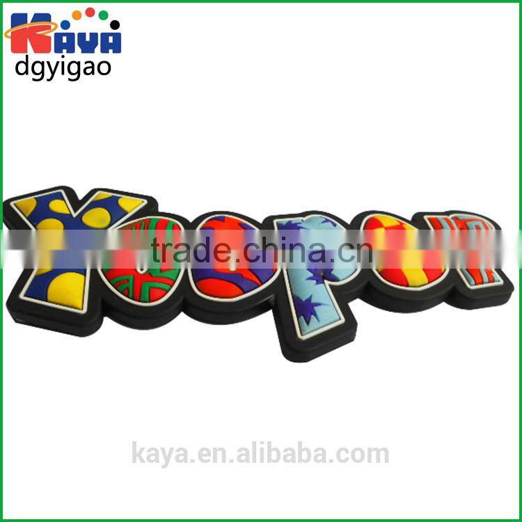 3d PVC fridge magnet words for company promo gifts