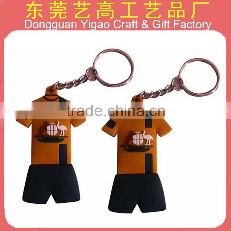 Eco-friendly double sided Soft PVC 3d cartoon keyrings