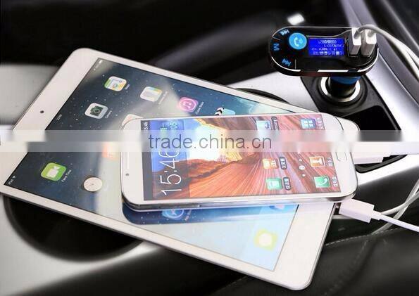 Good Quality Wireless Bluetooth FM Transmitter MP3 Player Car Kit Charger for Samsung