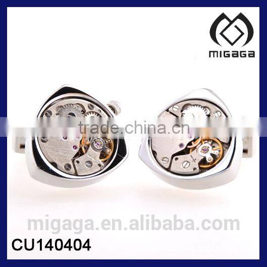 Latest Design popular watch accessories fat triangle shape cufflinks men's watch cufflinks for men