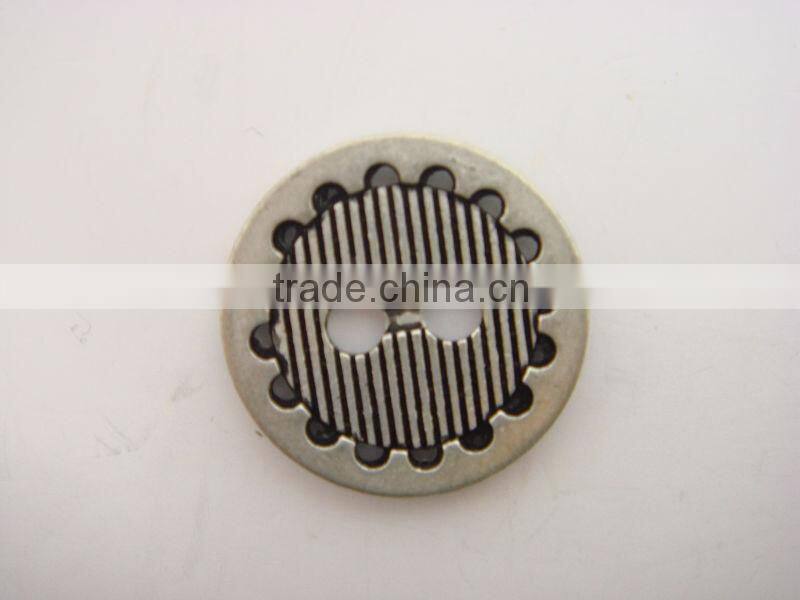 15mm thin suitable men's shirt 2 hole button