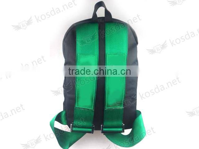 JDM-ware 15L Green Racing harnesses ,High quality JDM style school bag
