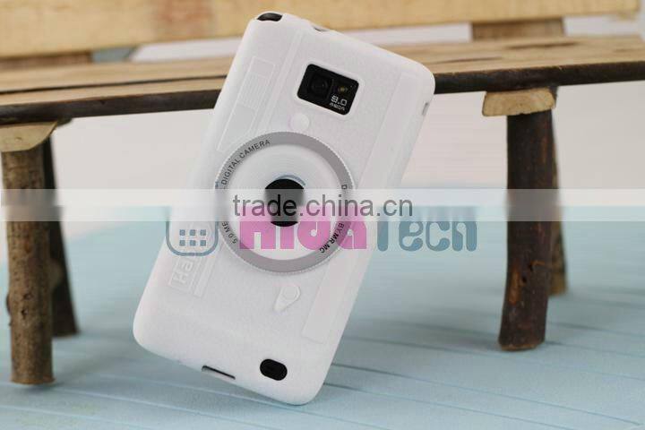 For galaxy s2 camera Case,camera silicon case for samsung galaxy s2 i9100 silicone case cover,mobile phone case