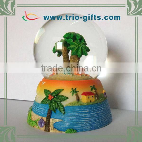 Resin Base Sea Style Custom Snow Globe