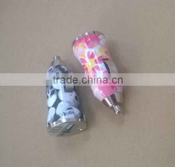 Bullet Style USB Port Promotional Car Charger with 5v 3100mA Output