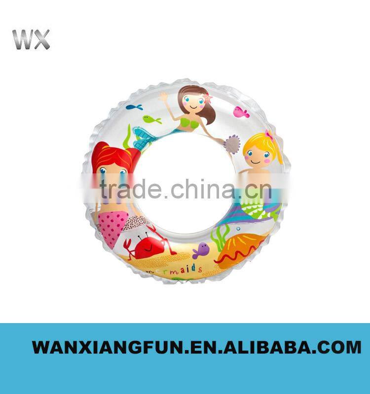 2016 Promotional inflatable colorful swim ring inflatable carton swim ring
