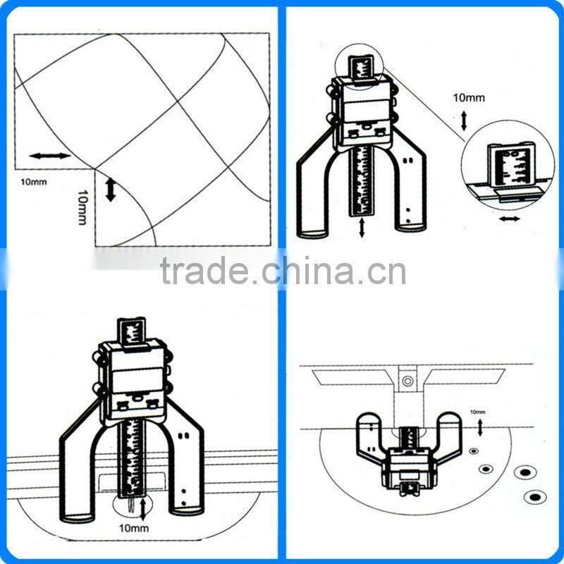 Digital Tread Depth Gauge LCD Magnetic Self Standing Aperture 80mm Hand Routers