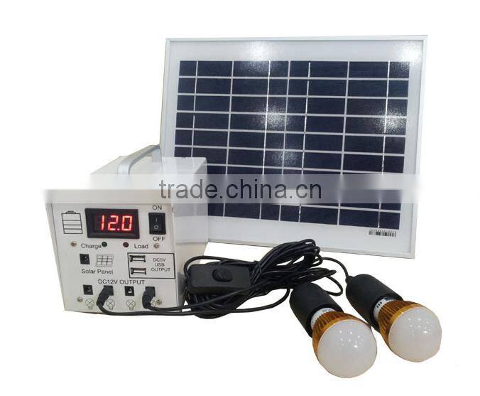 10W Home lighting DC 12V Solar Power System Solar Kits