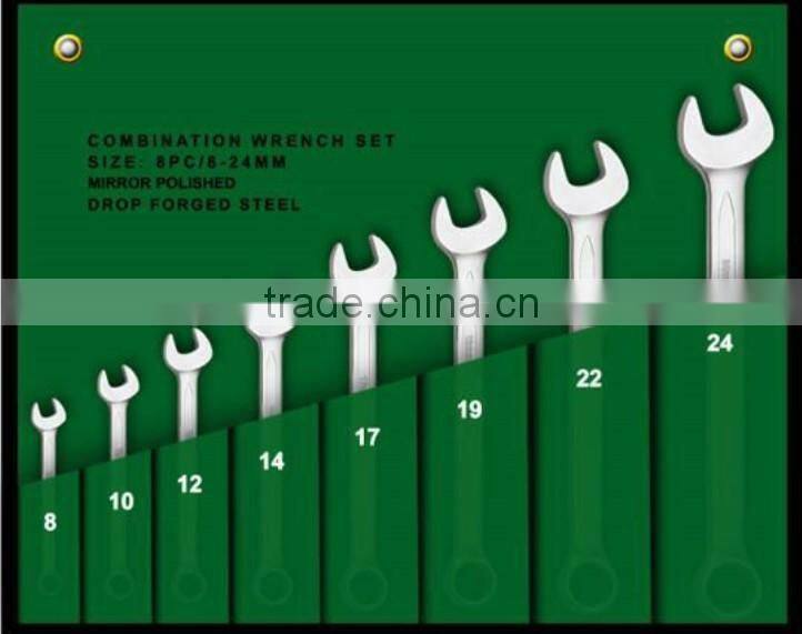 Double open wrench and spanner