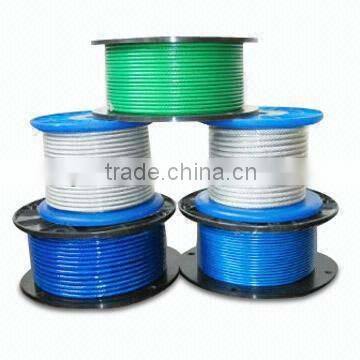 Hot Sell 7X7 Nylon Covered Steel Cable