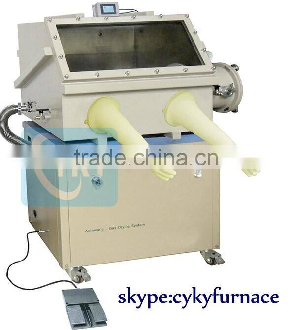 Stainless Steel Glove Box (31"x26"x28") with Automatic Humidity Purification System for Li-ion Battery Assembling (H2O<10ppm)