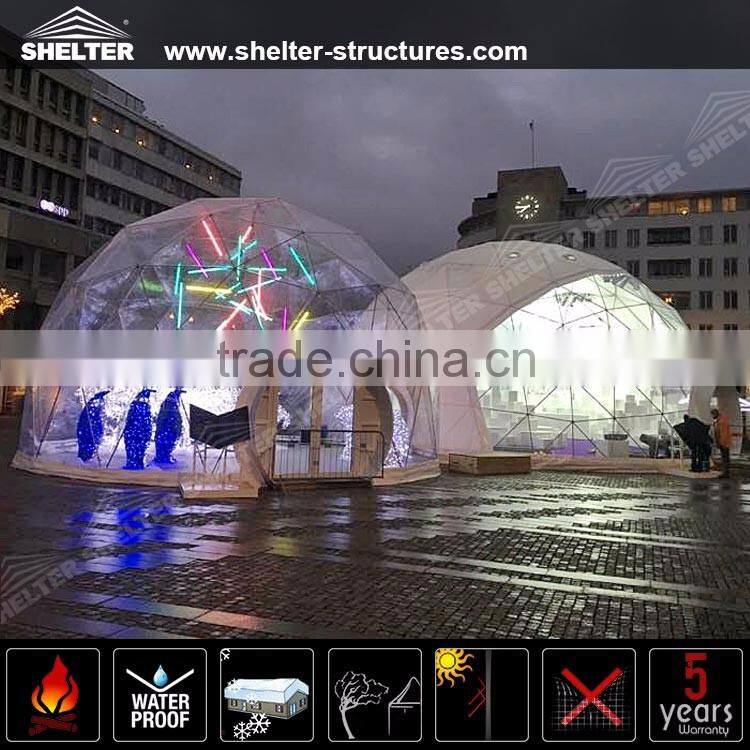 10m Diameter Flame Retardant Geodesic Dome Tent for Party and Shows