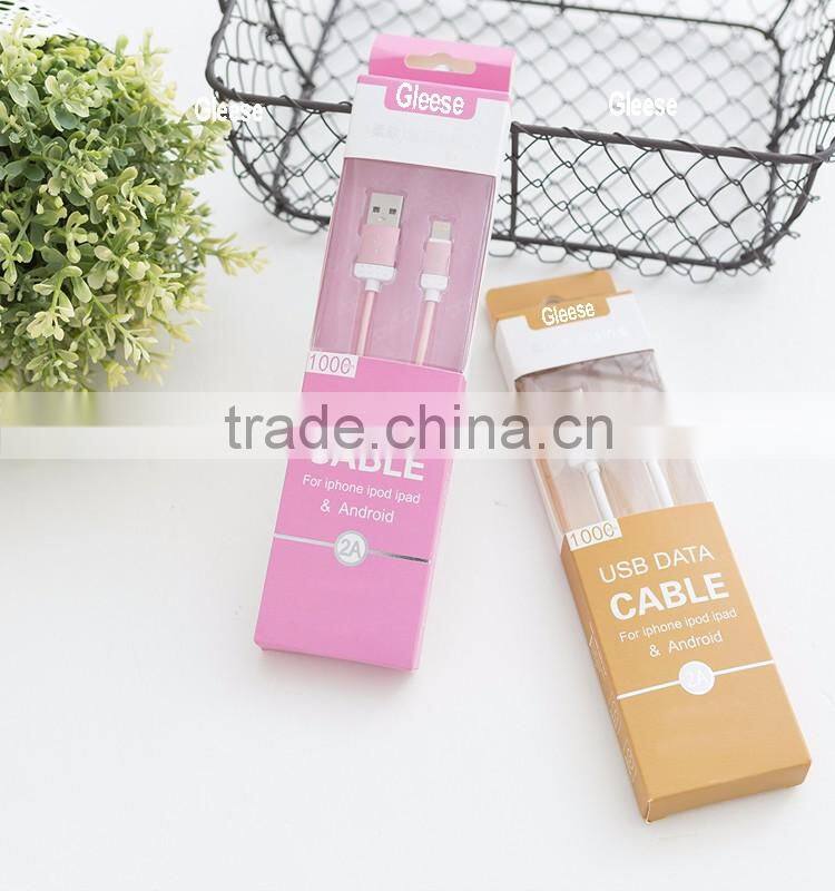 2016 Best quality for cellphone usb cable for Apple