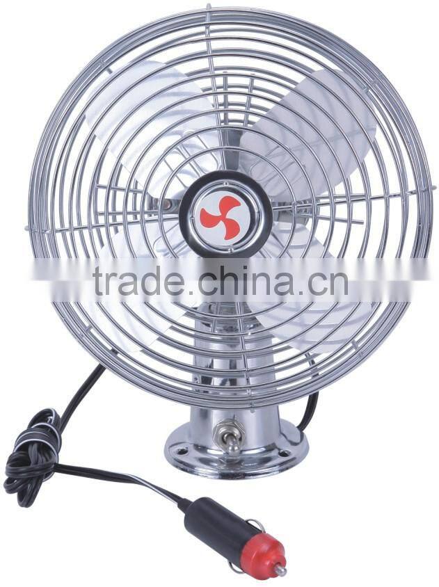 portable 6 inch metal dc 12v car fan