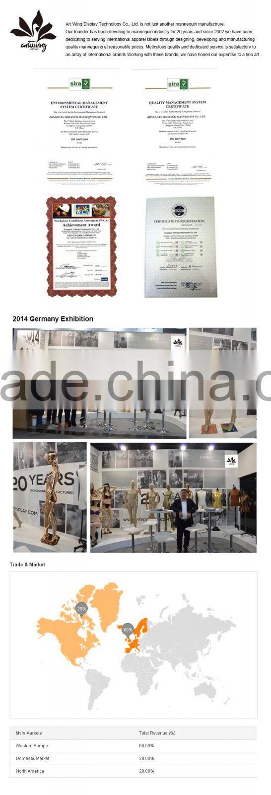 plastic full body mannequin, display transparent female mannequin