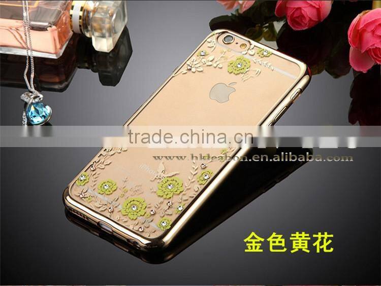 newUltra-thin for iphone 6 clear case 4.7 inch transparent 5.5 inch TPU cell phone case electroplating cheap TPU for Iphone 6/6s