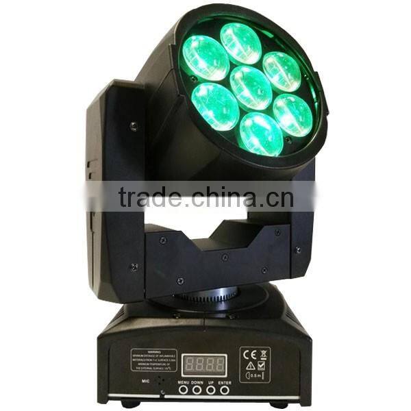 7x12w rgbw led stage light / zoom led moving head light