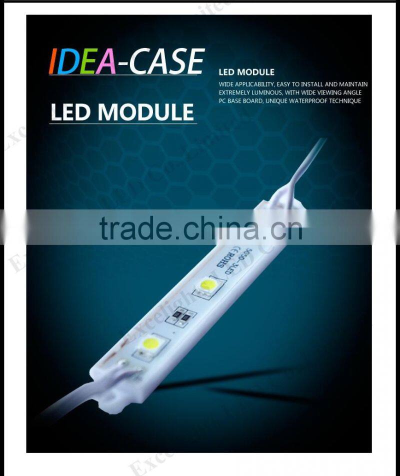 High Quality Waterproof SMD 5050 75*12mm 3 chips LED Module RGB