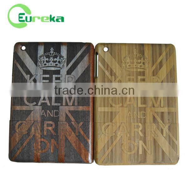 Factory price welcome custom wooden tablet hard case for IPad mini