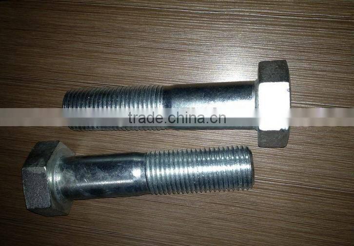 high strength hex Bolts with half screw