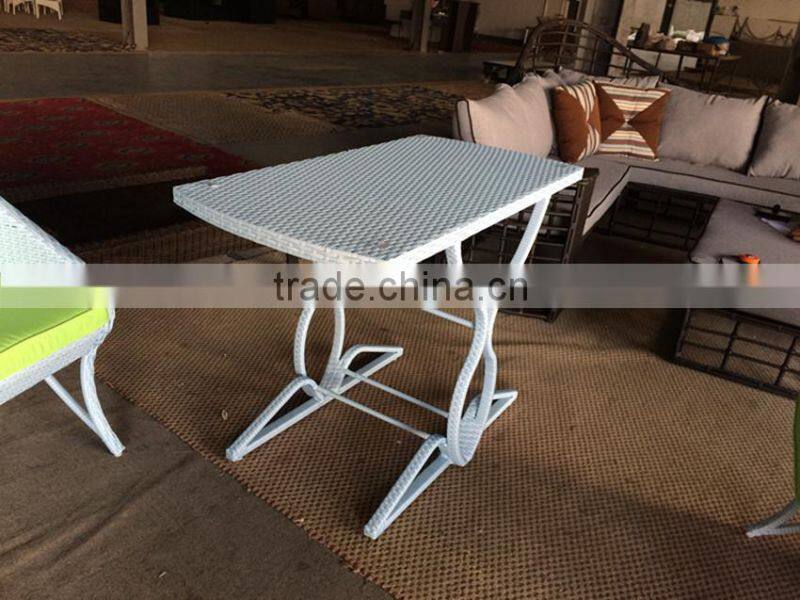 2015 NEW BULE OUTDOOR WICKER CUBE TABLE SET