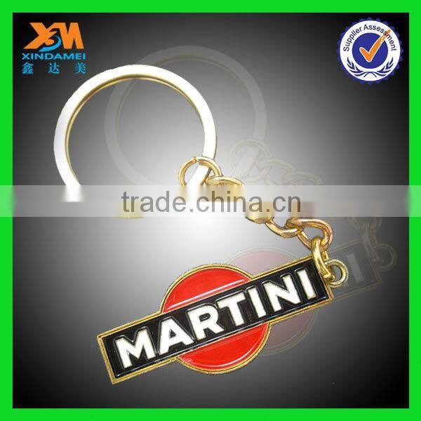 antique double side engraved metal keychain