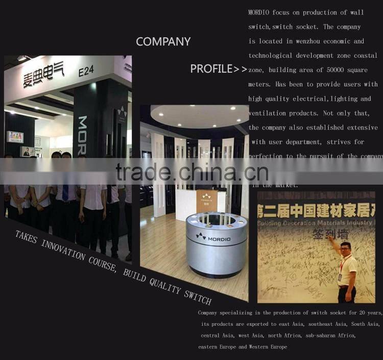 2015 NEW design British standard Zinc alloy10A 250V 5pin MF socket with 2USB wall sw